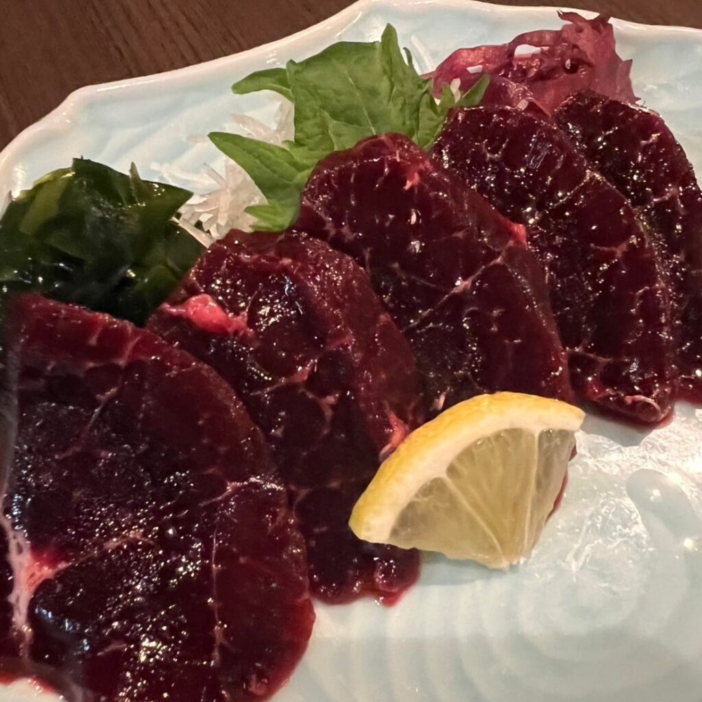 くじら　お刺身　クジラ　鯨　赤身