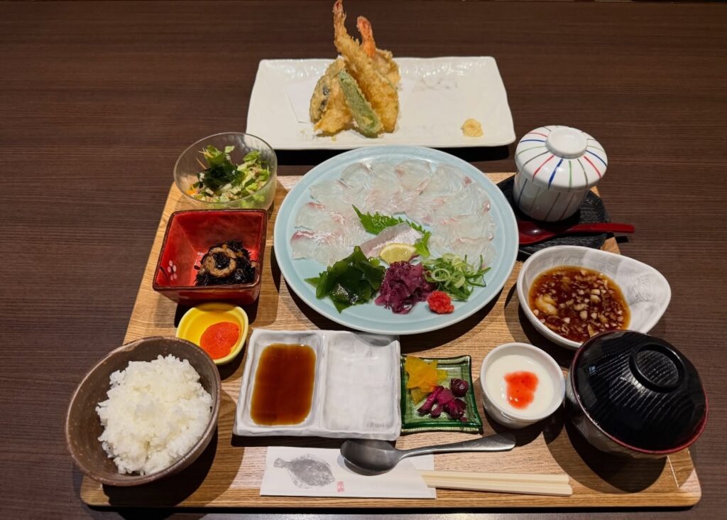 天然ヒラメ　ひらめ　天麩羅