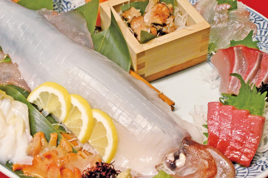 海鮮　ヤリイカ　姿　お刺身　まぐろ
赤貝　サザエ　コース　居酒屋　ぜん　個室